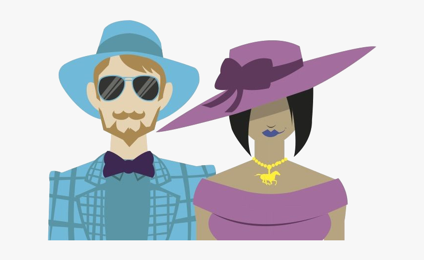 Kentucky Derby Party Illustration, HD Png Download kindpng