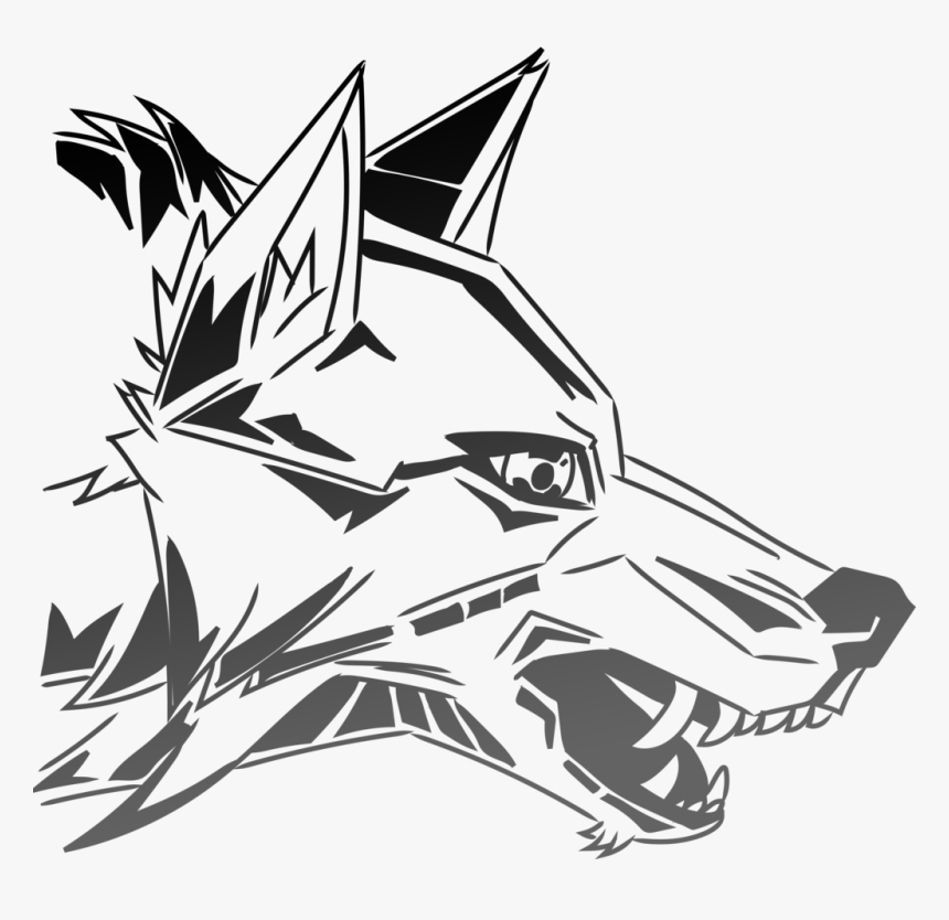 Wolf Head At - Drawing Graffiti, HD Png Download, Free Download