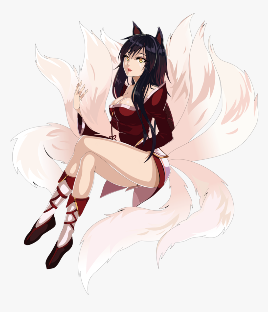 Ahri ~~~~~~~ - League Of Legends Ahri Anime Png, Transparent Png, Free Download