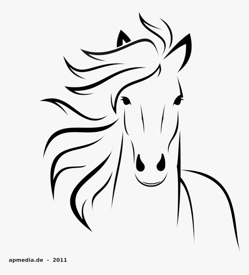 Goat Clipart Horse Drawing Easy Cliparts Cartoons Transparent - Draw Easy Cartoon Horses, HD Png Download, Free Download