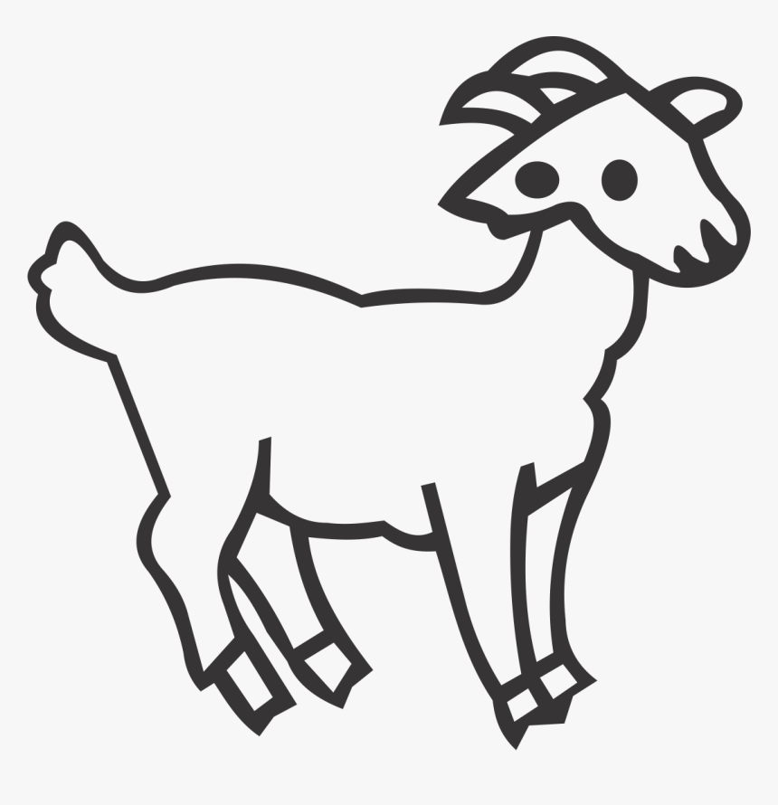 Goat Clipart , Png Download - Line Art, Transparent Png, Free Download