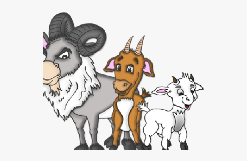 Billy Goat Clipart Line Art - Three Billy Goats Gruff Clipart, HD Png Download, Free Download