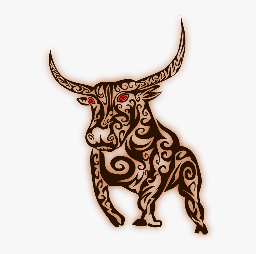 Clip Art Evil Transparent Free For - Tribal Bull Tattoo, HD Png Download, Free Download