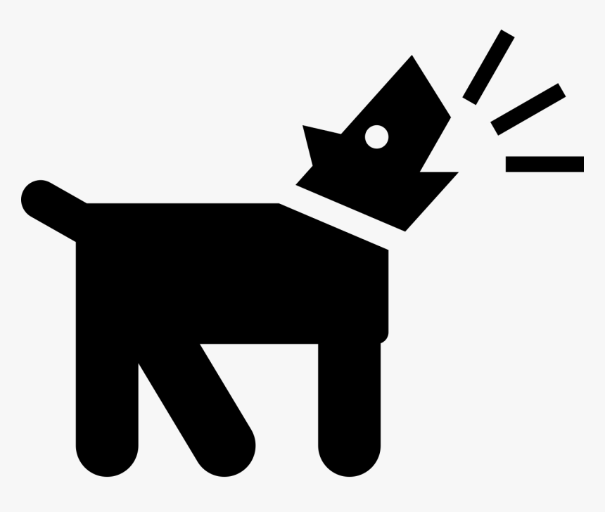 Barking Dog Silhouette Png, Transparent Png, Free Download