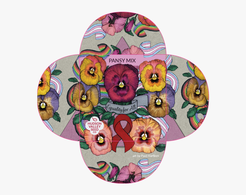 Pansy Mix Quatrefoil - Circle, HD Png Download, Free Download