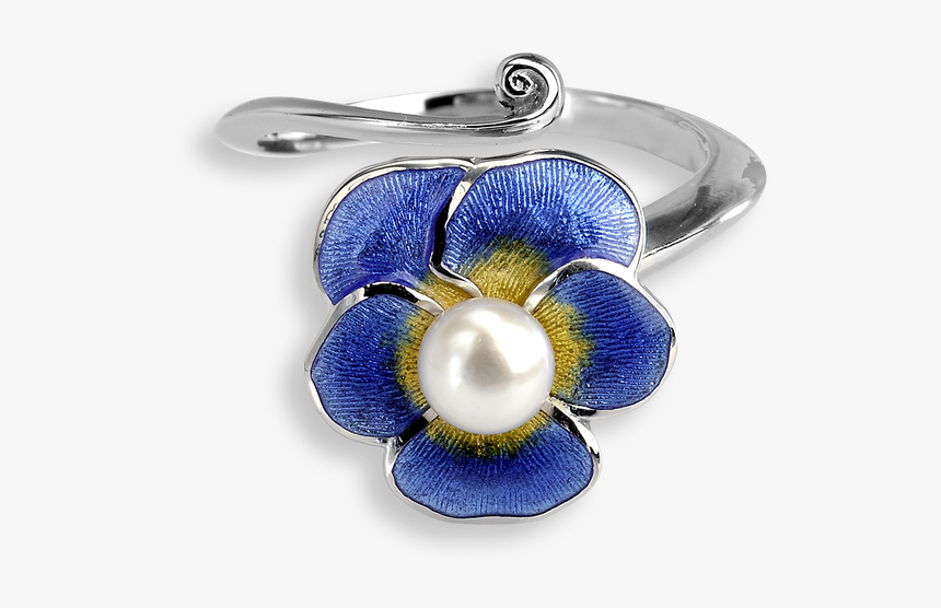 Nicole Barr Designs Sterling Silver Ring Pansy Blue - Cattleya, HD Png Download, Free Download