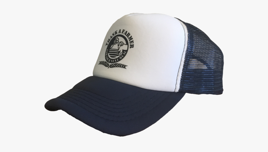 Navy & White - Truckers Cap, HD Png Download, Free Download