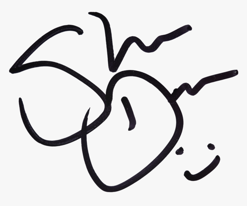Sign, Signature, And Smile Image - Line Art, HD Png Download, Free Download