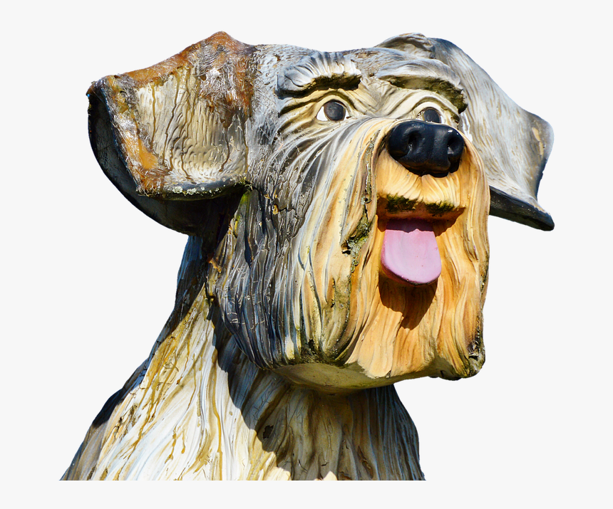 Wood Dog, Figure, Dog, Schnauzer, Sculpture, Art - Sculpture, HD Png Download, Free Download