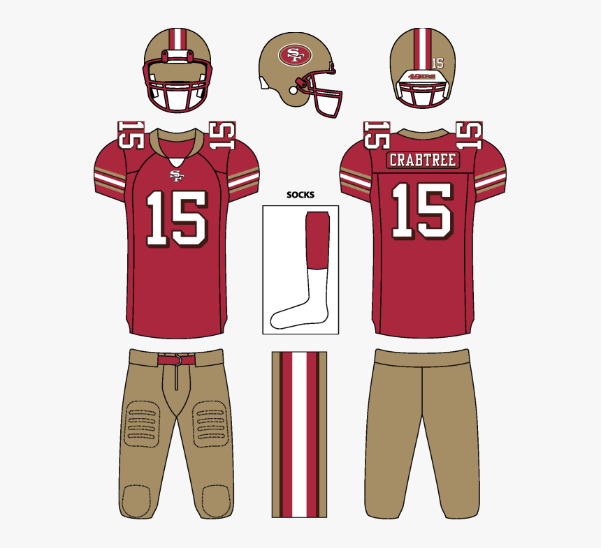 49ersfinared - New England Patriots Uniform, HD Png Download, Free Download