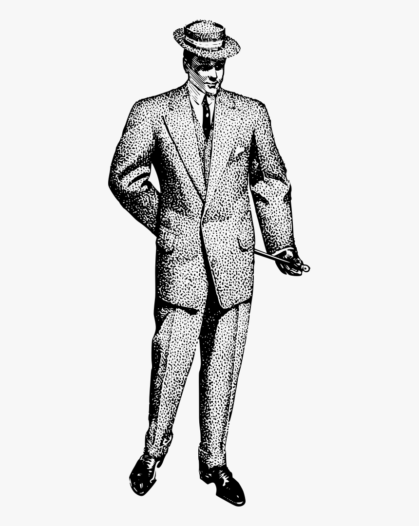 Man In A Cool Suit - Man Black Suit Png Illustration, Transparent Png, Free Download