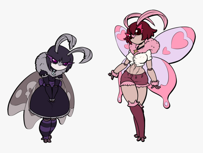 Pink Mammal Fictional Character Vertebrate Purple Cartoon - Goth Moth Girl, HD Png Download, Free Download