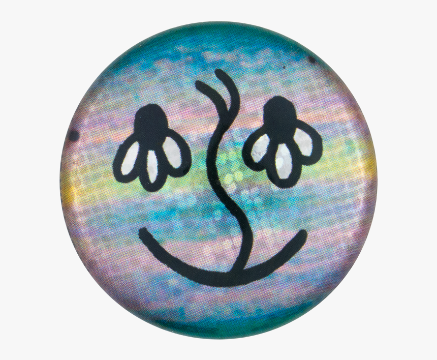 Flower Eyes Smiley Smileys Button Museum - Circle, HD Png Download, Free Download