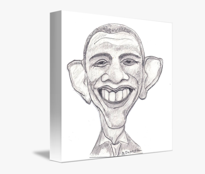 Barack Obama Caricature - Barack Obama Line Drawing, HD Png Download, Free Download