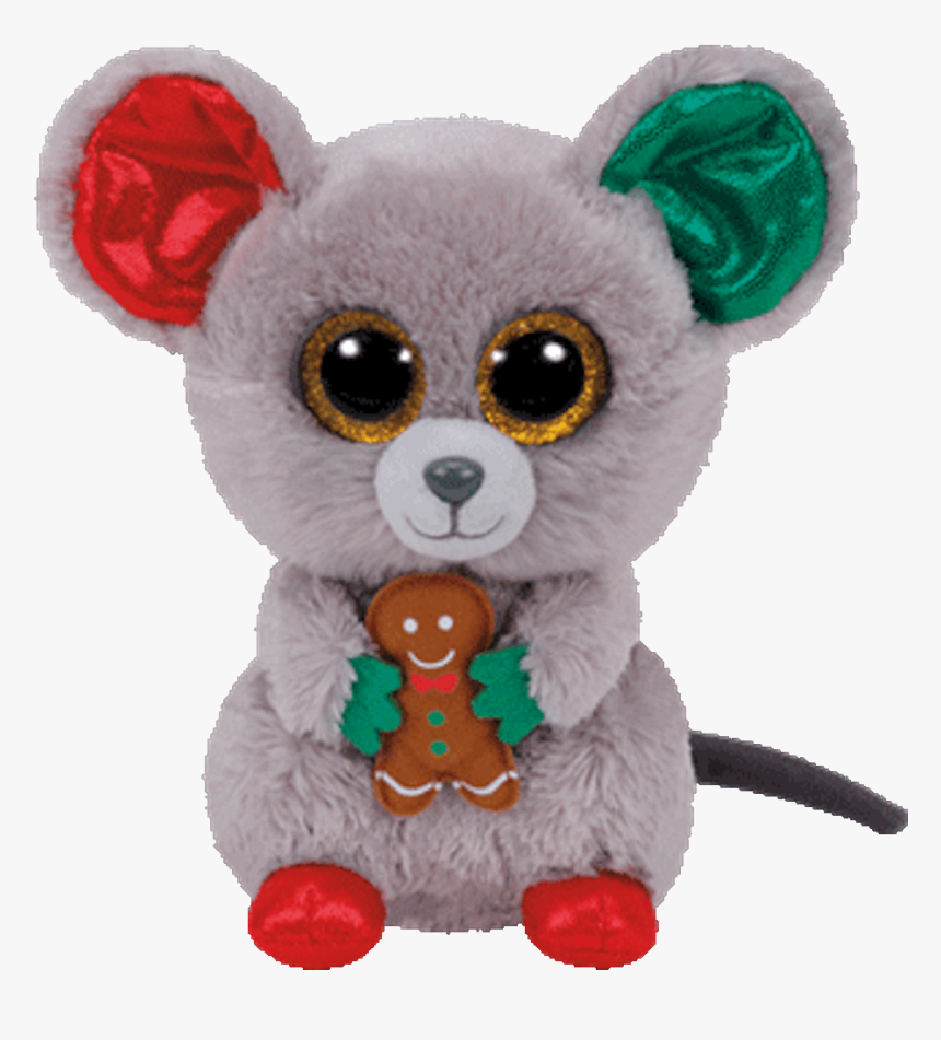 Beanie Boo Plush Stuffed Animal Mac The Christmas Mouse - Christmas Beanie Boos Names, HD Png Download, Free Download