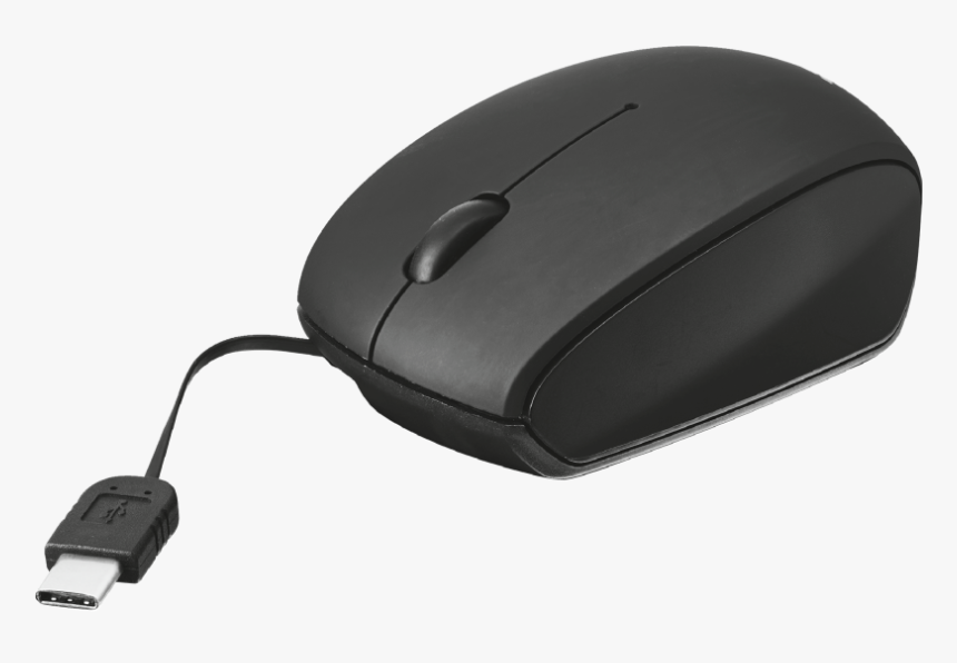 Usb-c Retractable Mini Mouse - Mouse With Usb C Dongle, HD Png Download, Free Download