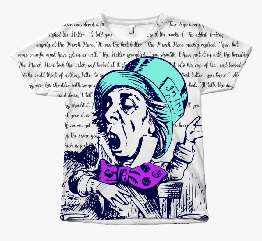 Alice In Wonderland Mad Hatter Shirt "
 Class= - Mad Hatter Original Illustrations, HD Png Download, Free Download