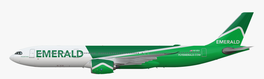 Emerald A Neo Inverted - Wide-body Aircraft, HD Png Download, Free Download