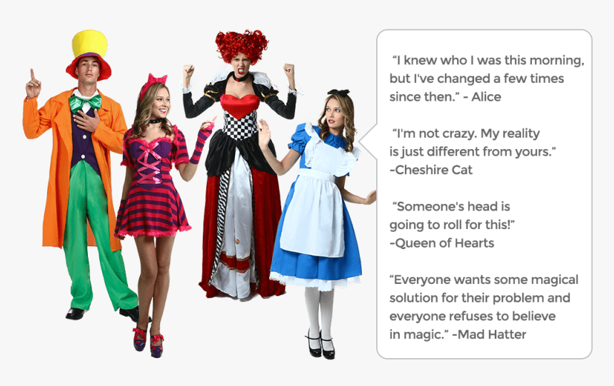 Alice In Wonderland Characters Live The Disney Fairytale - Alice In Wonderland Characters Modern, HD Png Download, Free Download