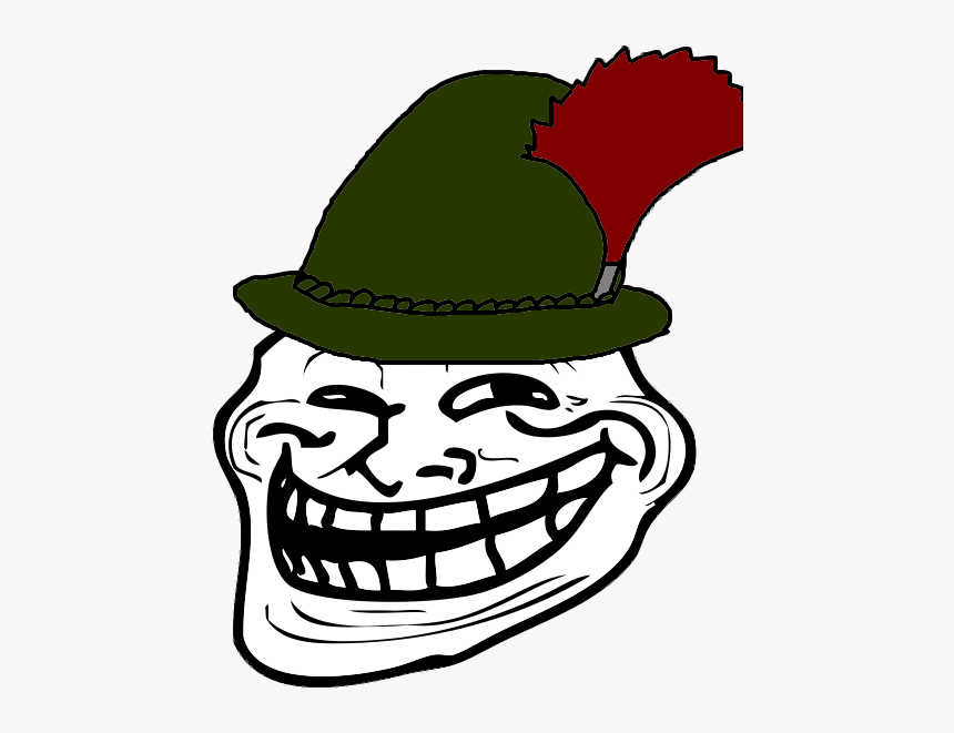 Headgear Hat Plant Leaf Clip Art Fictional Character Jpg Troll Face Hd Png Download Kindpng - troll face 2 0 roblox