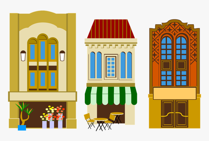 Building, Storefront, Shop, Florist - Illustration, HD Png Download, Free Download