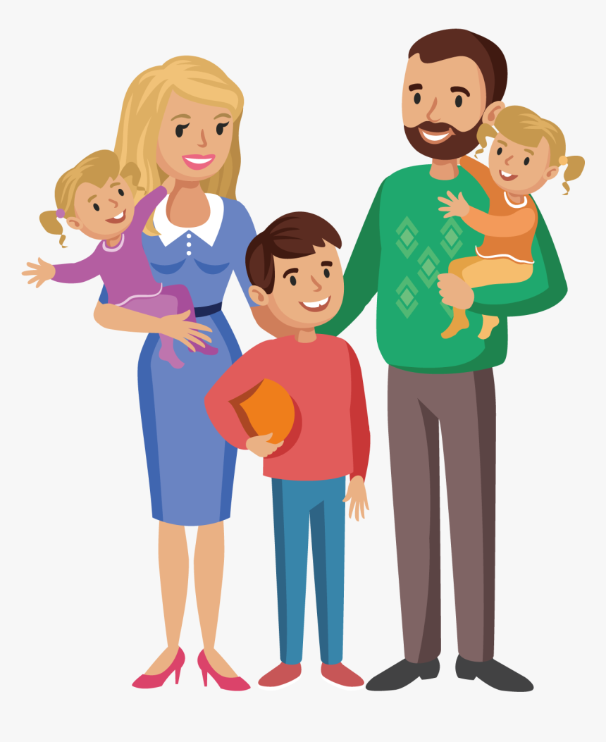 Parent Illustration Happy Transprent - Family Png, Transparent Png, Free Download
