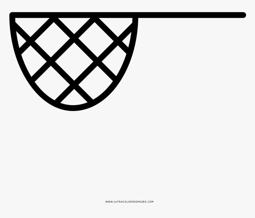 Fish Net Coloring Page - Badminton Court Icon, HD Png Download, Free Download