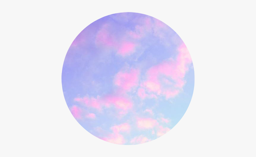 #clouds #pink #blue #purple #sky #circle #shape #kpop - Pastel Pink Blue And Purple, HD Png Download, Free Download