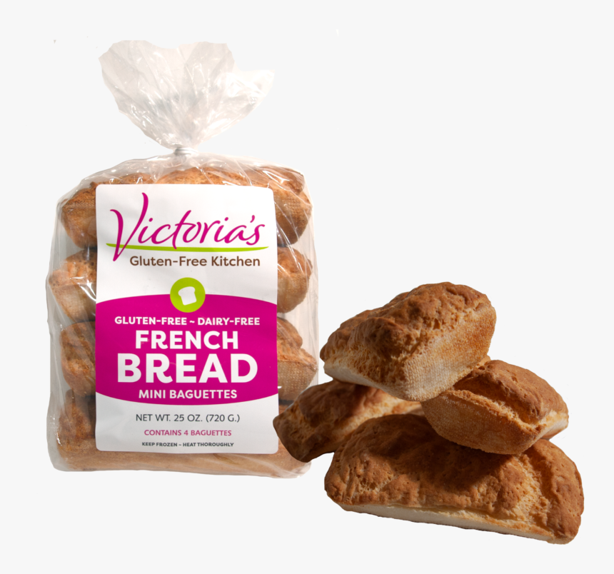 Victorias Gluten Free French Baguettes Package Product - Whole Wheat Bread, HD Png Download, Free Download