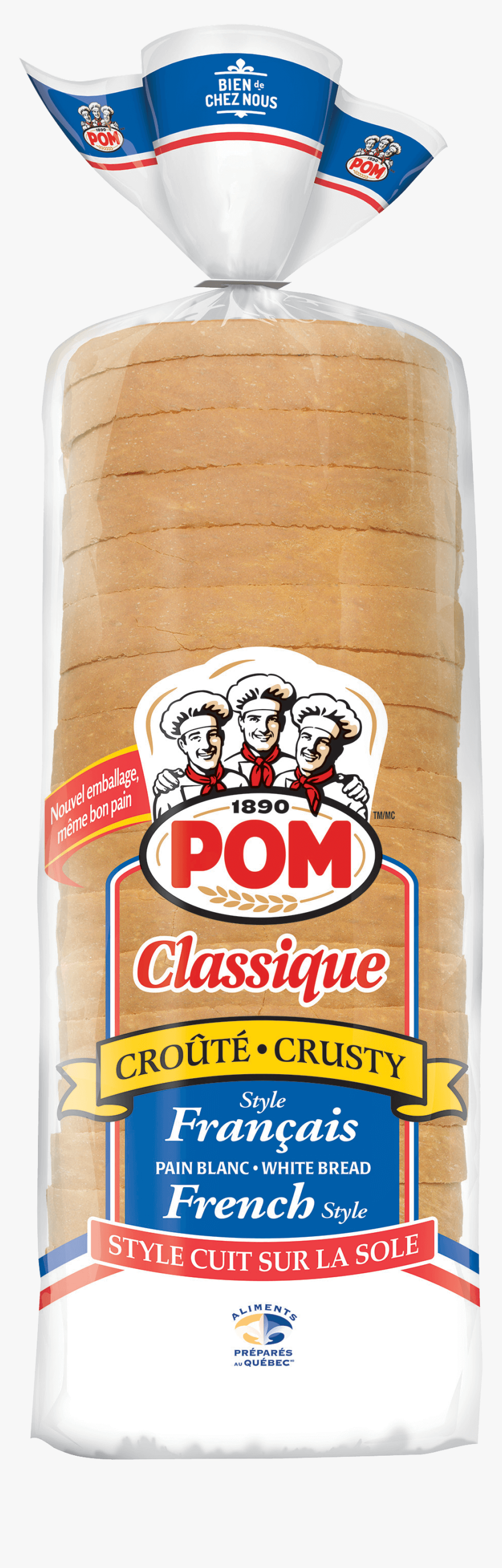 Pom® Classique French Style Bread - Pain Pom, HD Png Download, Free Download