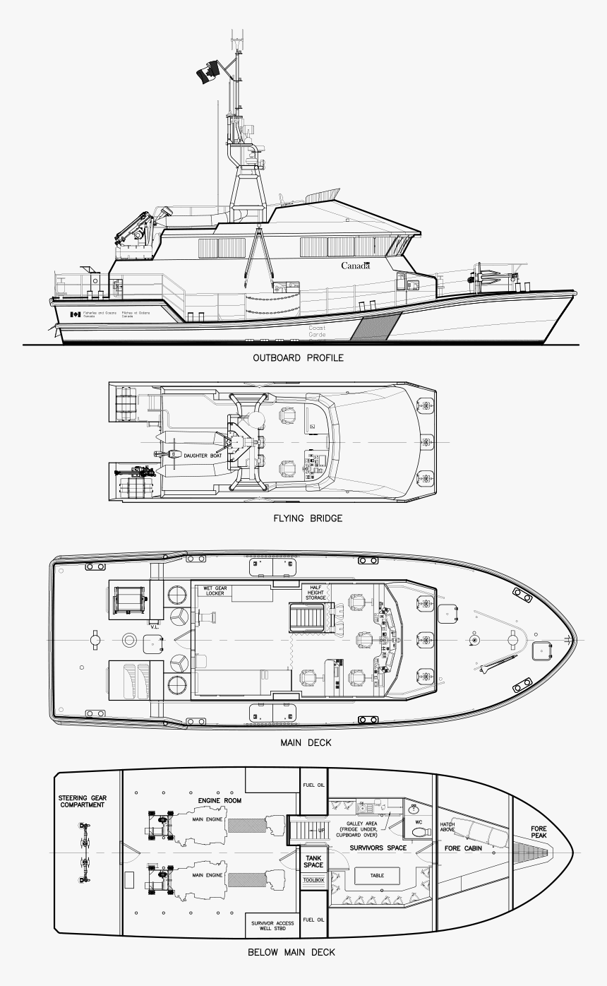 Severn Class Lifeboat Plans, HD Png Download, Free Download