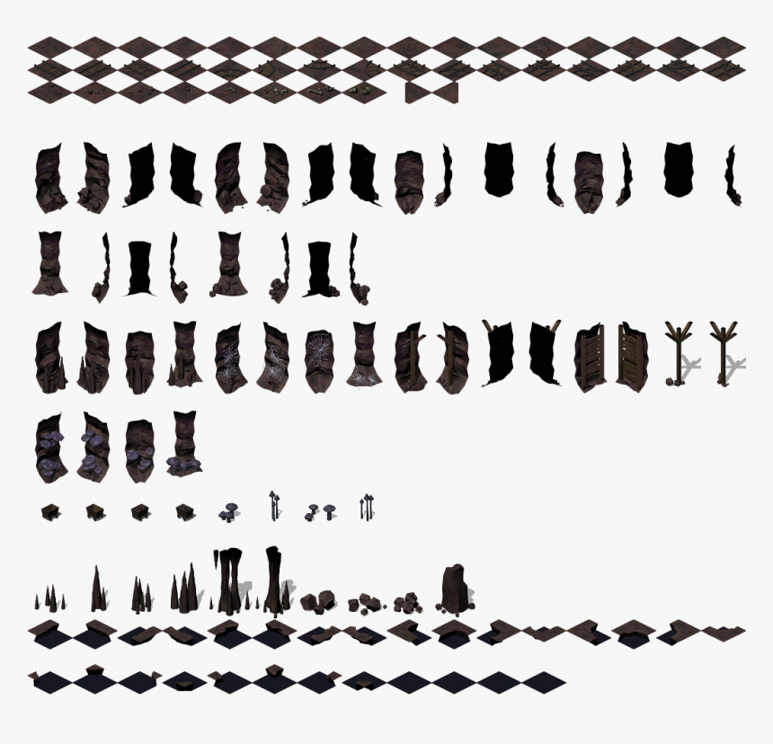 Tileset Cave 1 - Illustration, HD Png Download, Free Download