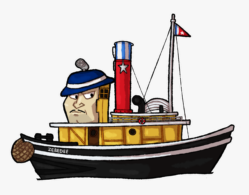 Transparent Steam Boat Clipart - Tugs Zebedee, HD Png Download, Free Download