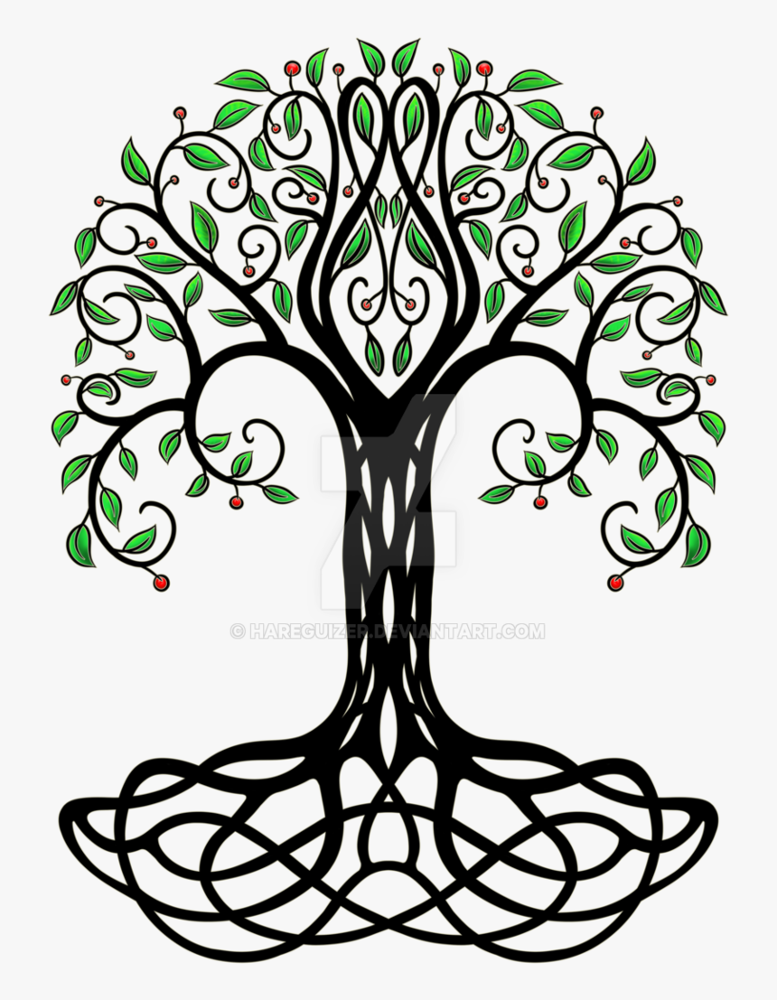 Transparent Yggdrasil Png - Tribal Design Tree, Png Download, Free Download
