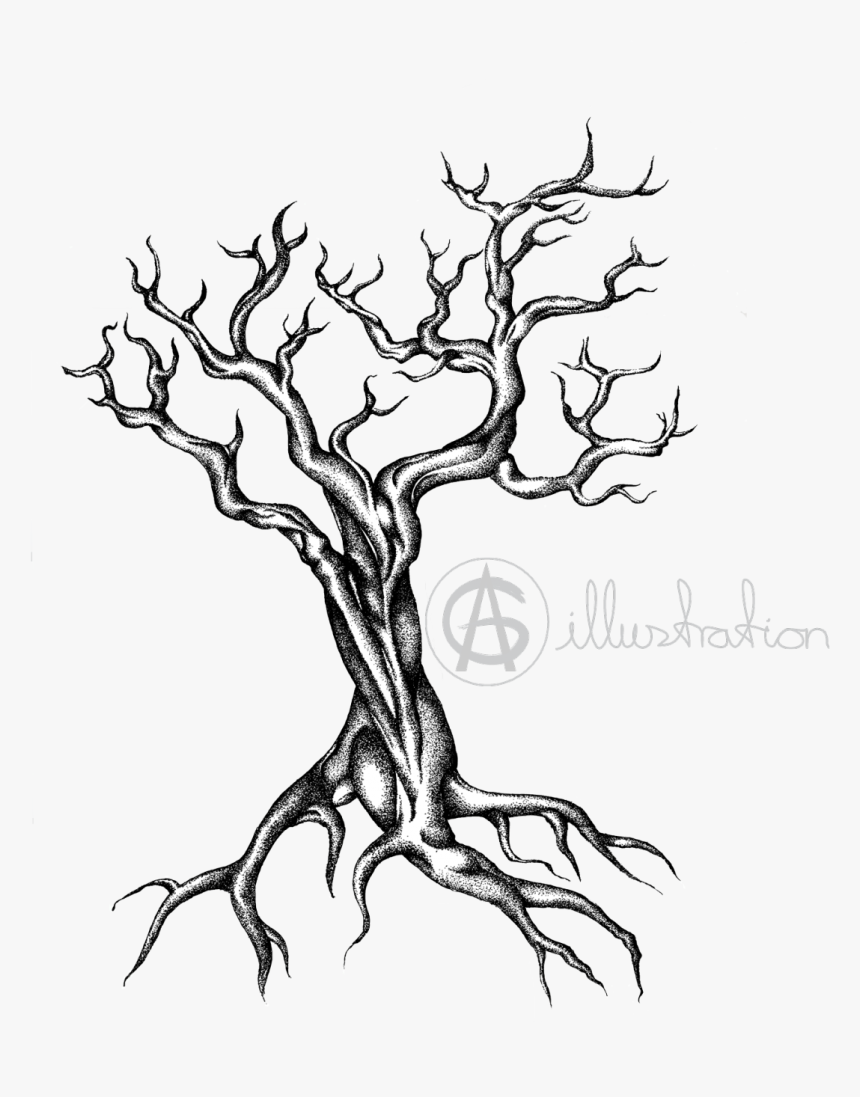 Sketch Yggdrasil Twig Drawing World Tree - Yggdrasil Tree Drawn, HD Png Download, Free Download