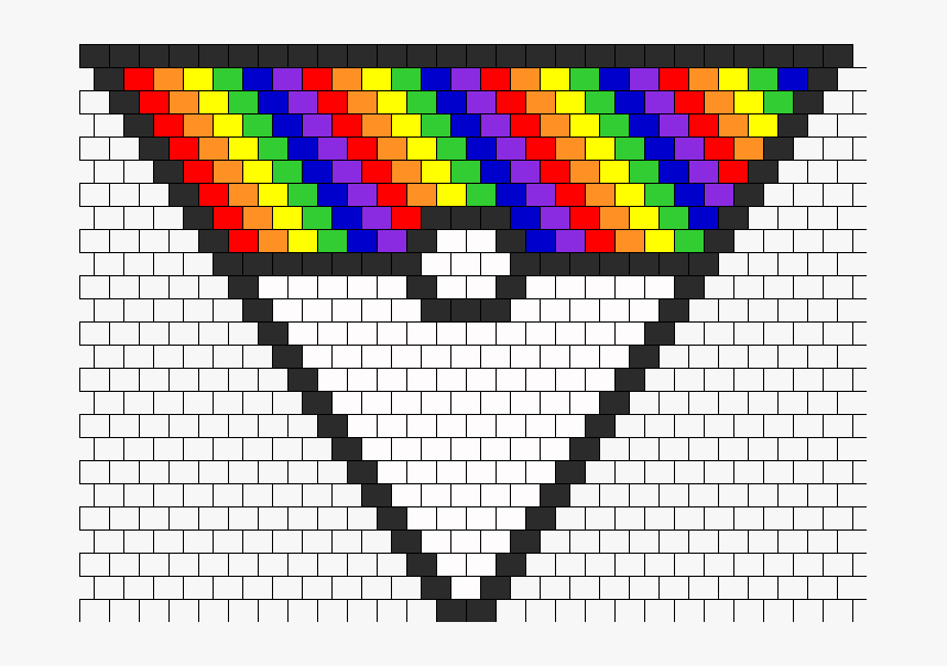 Rainbow Pokeball Bandanna Bead Pattern - Rainbow Pokeballs, HD Png Download, Free Download