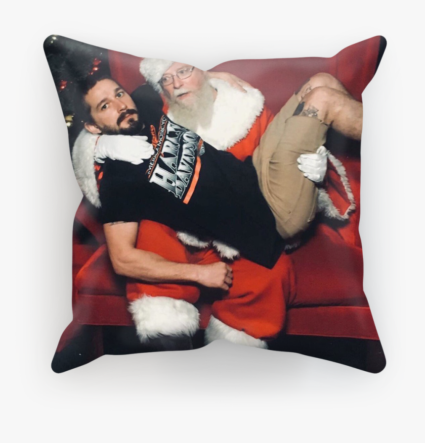 Shia Labeouf With Santa ﻿sublimation Cushion Cover"
 - Cushion, HD Png Download, Free Download