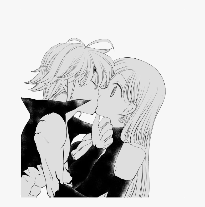 Elizabeth Et Meliodas Kiss, HD Png Download, Free Download