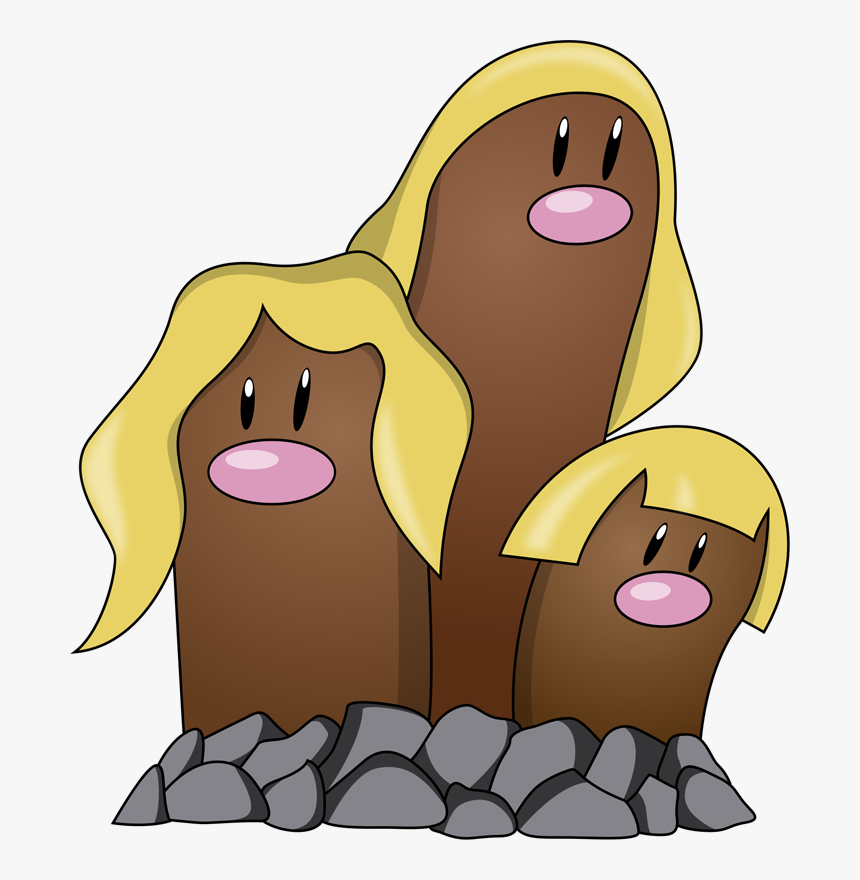 Dugtrio Alola Form Png, Transparent Png, Free Download