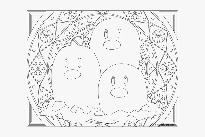 Pokemon Coloring Pages Mandala, HD Png Download, Free Download