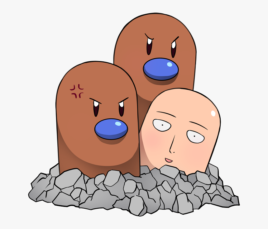 Saitama And Dugtrio Preview - One Punch Man Pokemon, HD Png Download, Free Download