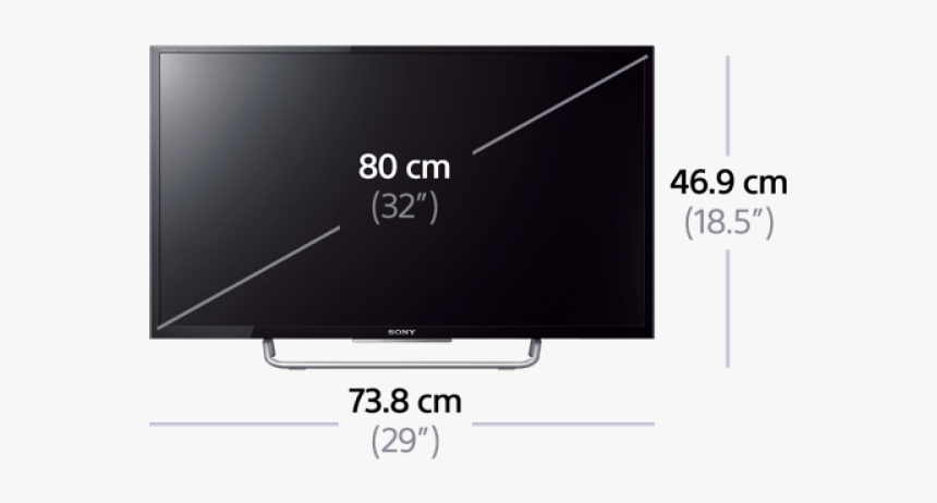 Sony 55 Inch Tv Measurements, HD Png Download, Free Download