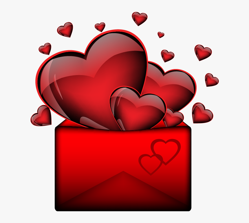 I Love Getting Mail Love Clip Art, Cards - Hearts In Purple Color, HD Png Download, Free Download