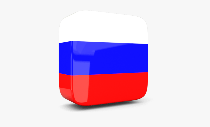 Glossy Square Icon 3d - Russia Flag 3d Png, Transparent Png, Free Download
