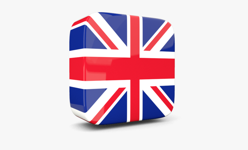 Glossy Square Icon 3d - British Flag, HD Png Download, Free Download