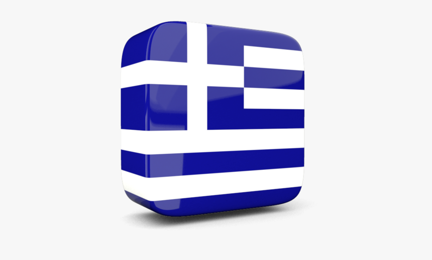 Glossy Square Icon 3d - Greek Flag Png Transparent, Png Download, Free Download