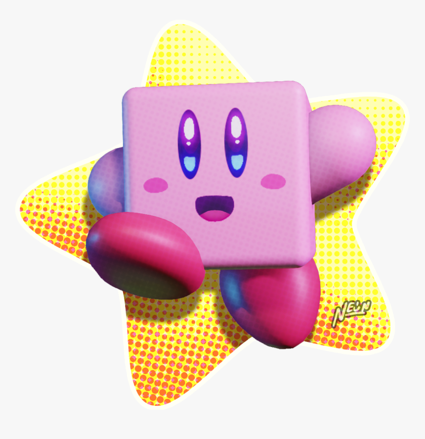 Square Kirby In 【３ｄ】 - Fake Nintendo Switch Games Kirby, HD Png Download, Free Download