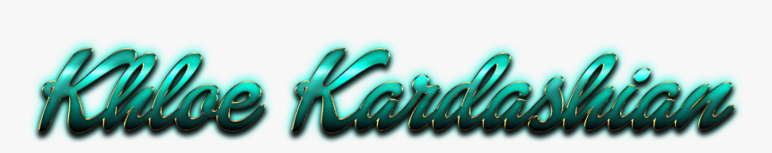 Khloe Kardashian Beautiful Letter Png Name - Graphics, Transparent Png, Free Download
