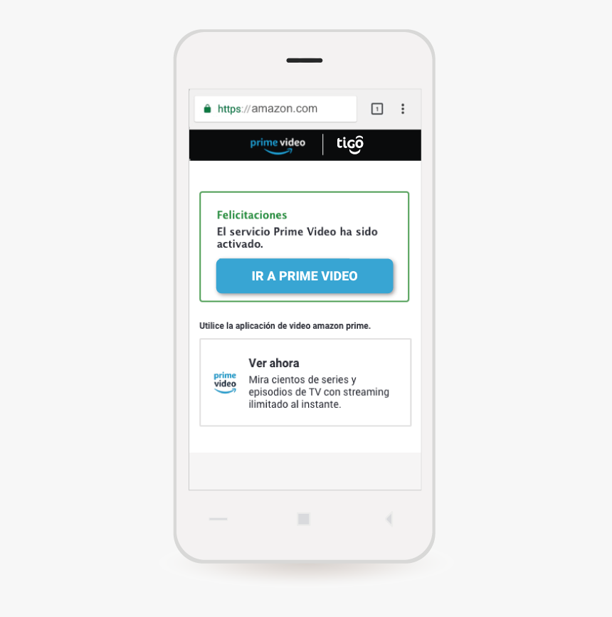 Activacion De Amazon Prime Video En Tigo Paso Numero, HD Png Download, Free Download