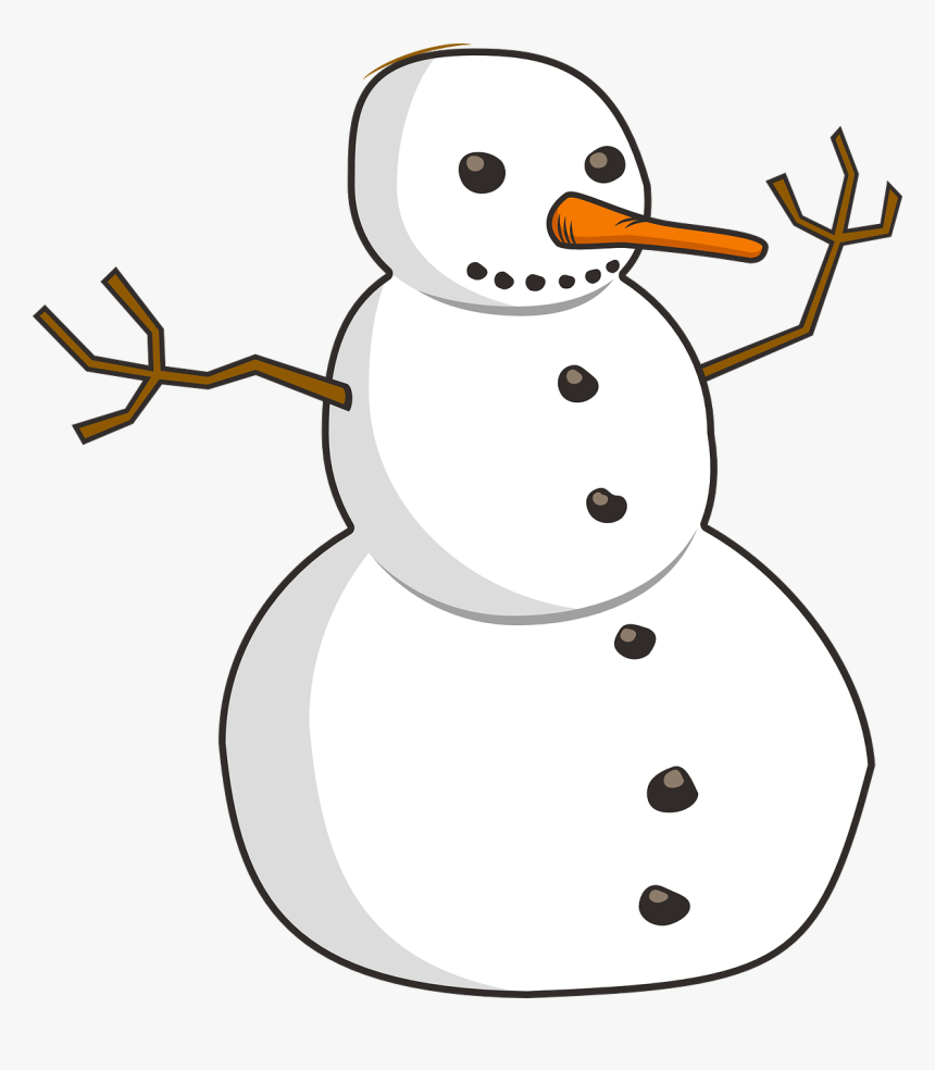 Snowman On Black Background, HD Png Download, Free Download